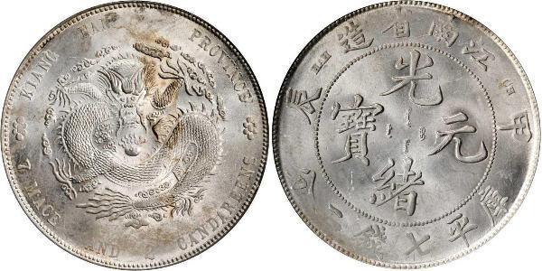 1 Dollar Chine Argent 