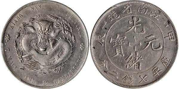 1 Dollar Chine Argent 