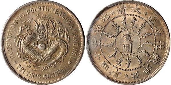 1 Dollar Chine Argent 