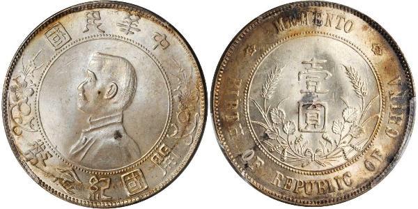 1 Dollar Chine Argent 