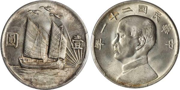 1 Dollar Chine Argent 
