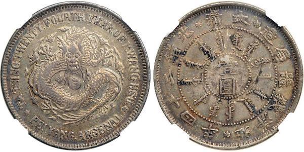 1 Dollar Chine Argent 