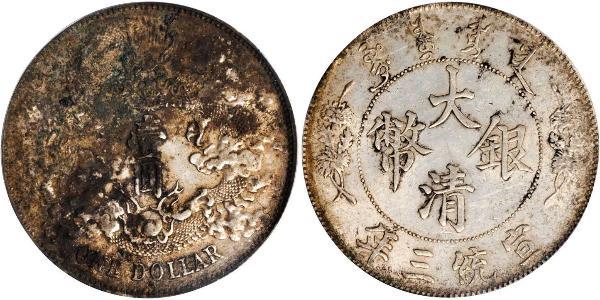1 Dollar Chine Argent 