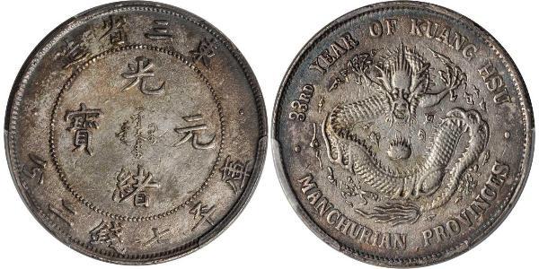 1 Dollar Chine Argent 