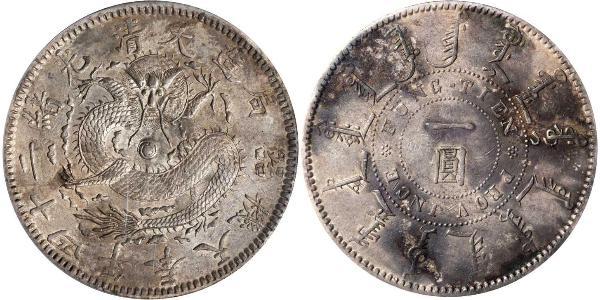 1 Dollar Chine Argent 
