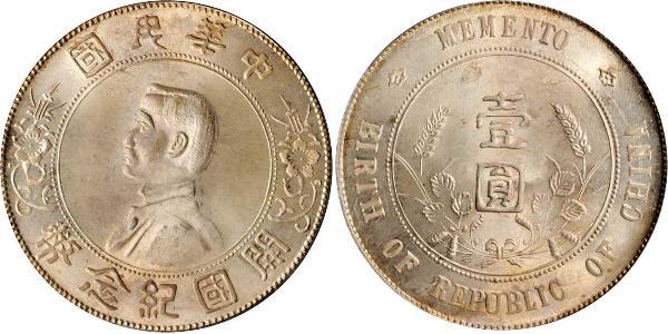 1 Dollar Chine Argent 