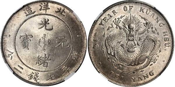 1 Dollar Chine Argent 