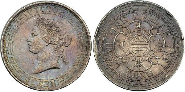 1 Dollar Hong Kong Argent Édouard VII (1841-1910)