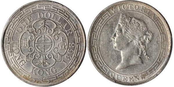 1 Dollar Hong Kong Argent Édouard VII (1841-1910)