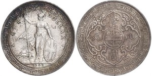 1 Dollar Hong Kong / Empire britannique (1497 - 1949) Argent 