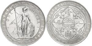 1 Dollar Hong Kong / Empire britannique (1497 - 1949) Argent 