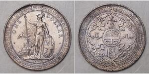 1 Dollar Hong Kong / Empire britannique (1497 - 1949) Argent 