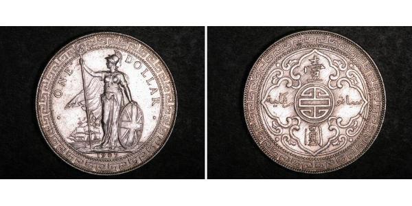 1 Dollar Hong Kong / Empire britannique (1497 - 1949) Argent 