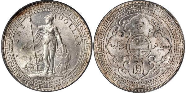 1 Dollar Hong Kong / Empire britannique (1497 - 1949) Argent 