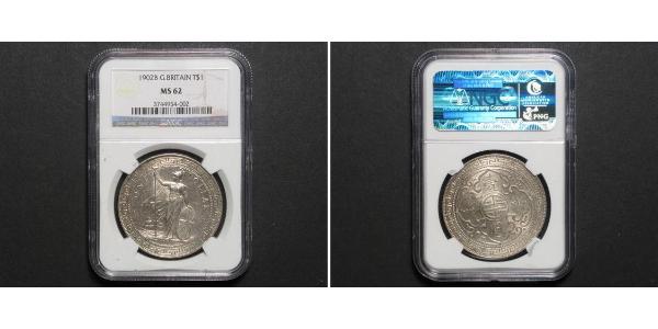 1 Dollar Hong Kong / Empire britannique (1497 - 1949) Argent 