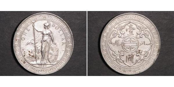 1 Dollar Hong Kong / Empire britannique (1497 - 1949) Argent 