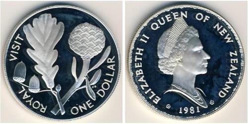 1 Dollar Nouvelle-Zélande Argent Elizabeth II (1926-2022)