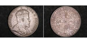 1 Dollar Établissements des détroits (1826 - 1946) Argent Édouard VII (1841-1910)