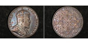 1 Dollar Établissements des détroits (1826 - 1946) Argent Édouard VII (1841-1910)