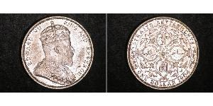 1 Dollar Établissements des détroits (1826 - 1946) Argent Édouard VII (1841-1910)