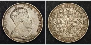 1 Dollar Établissements des détroits (1826 - 1946) Argent Édouard VII (1841-1910)