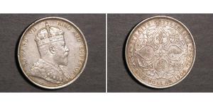 1 Dollar Établissements des détroits (1826 - 1946) Argent Édouard VII (1841-1910)