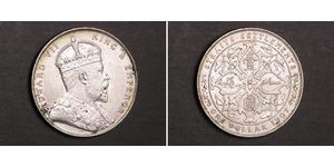 1 Dollar Établissements des détroits (1826 - 1946) Argent Édouard VII (1841-1910)