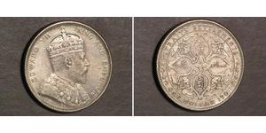 1 Dollar Établissements des détroits (1826 - 1946) Argent Édouard VII (1841-1910)