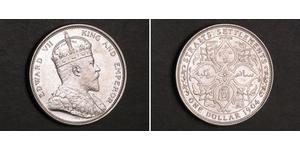 1 Dollar Établissements des détroits (1826 - 1946) Argent Édouard VII (1841-1910)