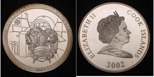 1 Dollar Îles Cook Argent Elizabeth II (1926-2022)