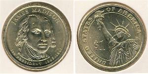 1 Dollar USA (1776 - ) Brass James Madison (1751 - 1836)