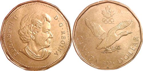 1 Dollar Canada Bronze Elizabeth II (1926-2022)