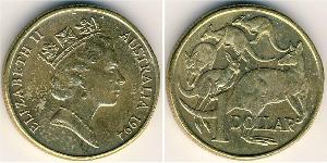 1 Dollar Australia (1939 - ) Copper/Aluminium/Nickel Elizabeth II (1926-2022)