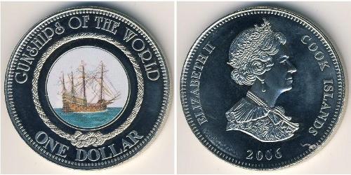 1 Dollar Cook Islands Copper/Nickel Elizabeth II (1926-2022)