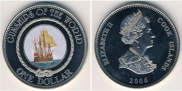 1 Dollar Cook Islands Copper/Nickel Elizabeth II (1926-2022)