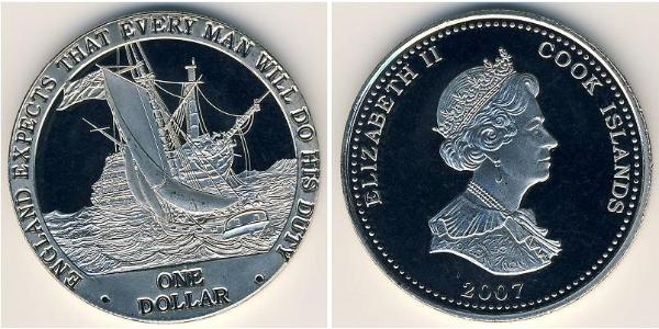 1 Dollar Cook Islands Copper/Nickel Elizabeth II (1926-2022)