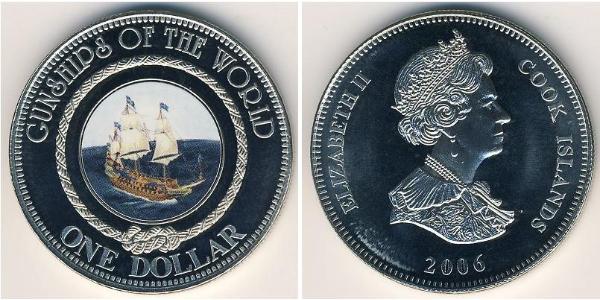 1 Dollar Cook Islands Copper/Nickel Elizabeth II (1926-2022)