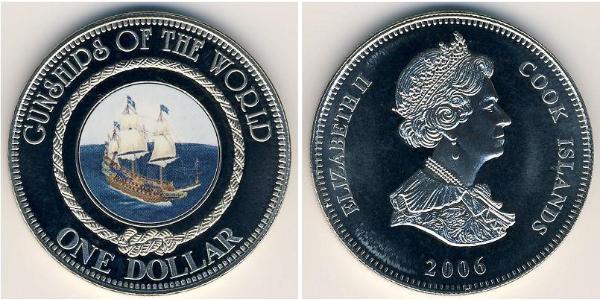 1 Dollar Cook Islands Copper/Nickel Elizabeth II (1926-2022)