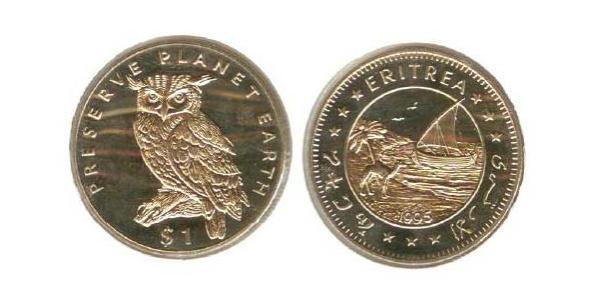 1 Dollar Eritrea Copper/Nickel 