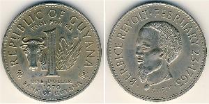 1 Dollar Guyana Copper/Nickel 