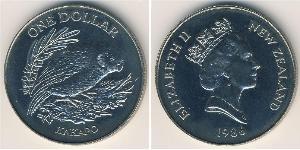 1 Dollar New Zealand Copper/Nickel 