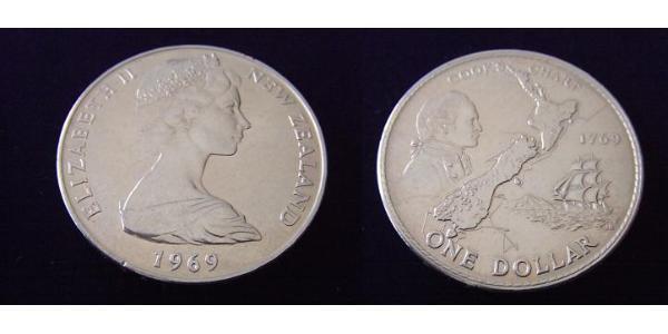 1 Dollar New Zealand Copper/Nickel 