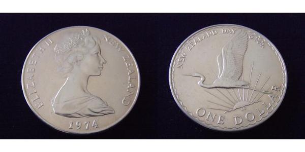 1 Dollar New Zealand Copper/Nickel 