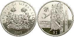 1 Dollar Sierra Leone Copper/Nickel 