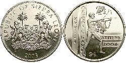 1 Dollar Sierra Leone Copper/Nickel 