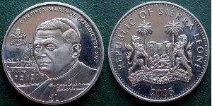 1 Dollar Sierra Leone Copper/Nickel 