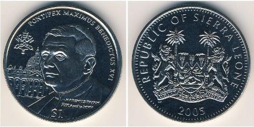 1 Dollar Sierra Leone Copper/Nickel 