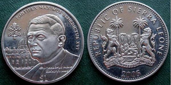 1 Dollar Sierra Leone Copper/Nickel 