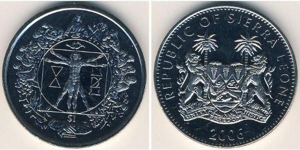 1 Dollar Sierra Leone Copper/Nickel 