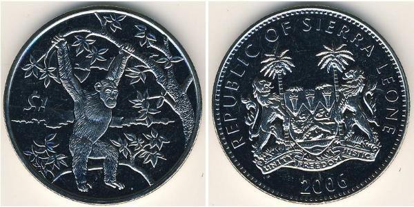 1 Dollar Sierra Leone Copper/Nickel 